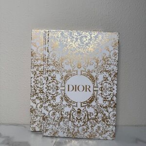 Dior Gold and White Notebook